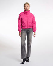 QUILTED CROPPED PUFFER JACKET