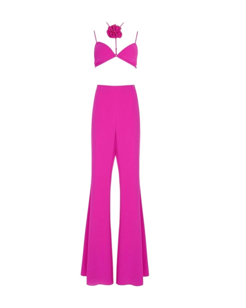 BOLD FLARE PANTS & BRALETTE SET