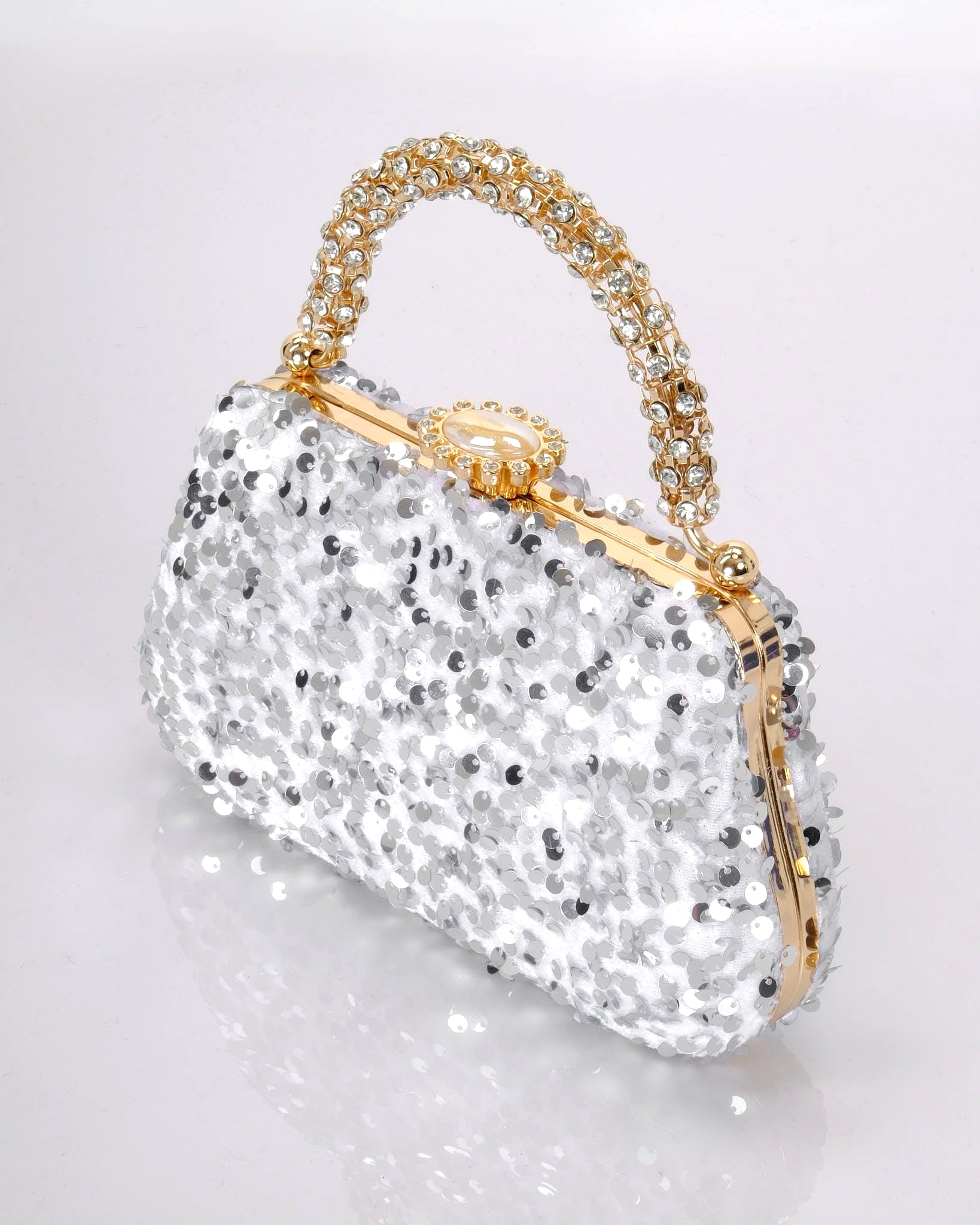 SEQUINED EVENING BAG