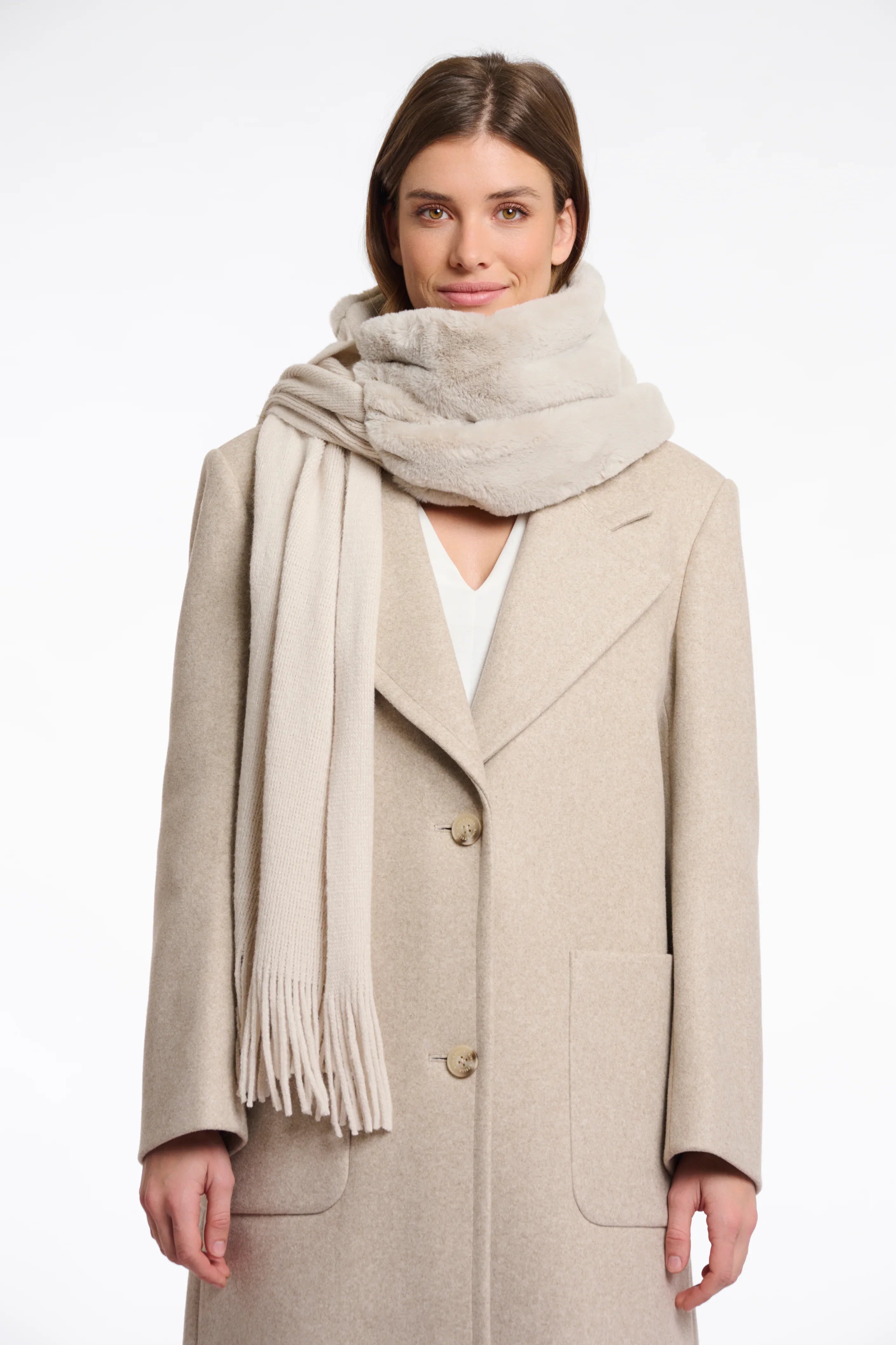 WOOL-BLEND LONG COAT