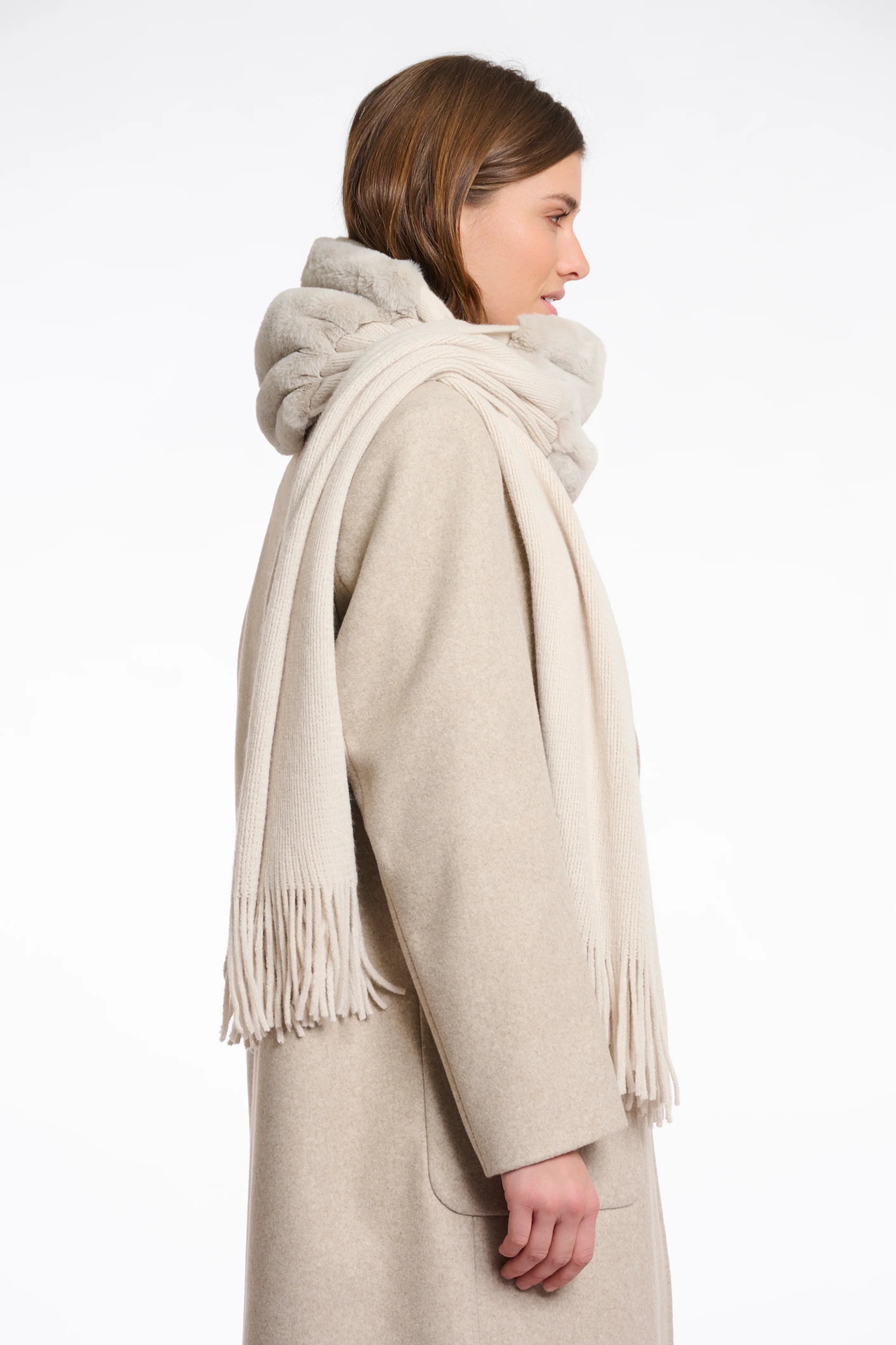 WOOL-BLEND LONG COAT