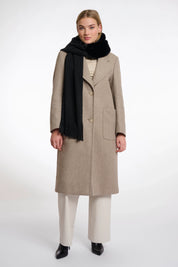 WOOL-BLEND LONG COAT