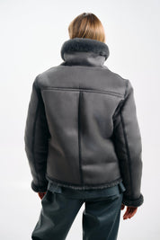 SHEARLING AVIATOR JACKET