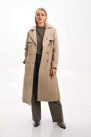 DOUBLE-BREASTED TRENCH COAT