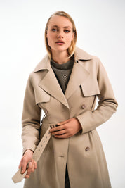 DOUBLE-BREASTED TRENCH COAT