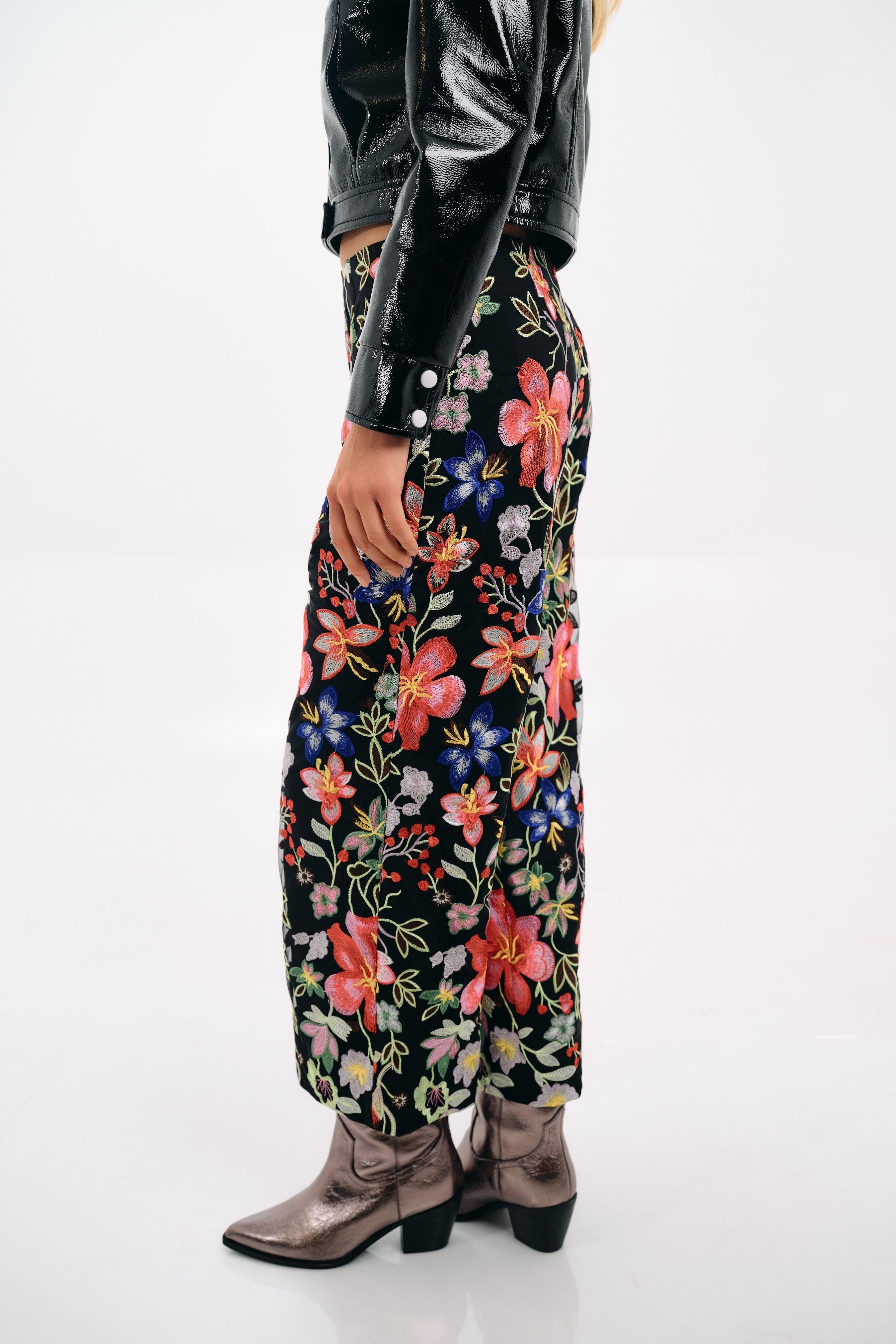 Beautiful Floral Pattern Design Pant - A Wide Leg Essential