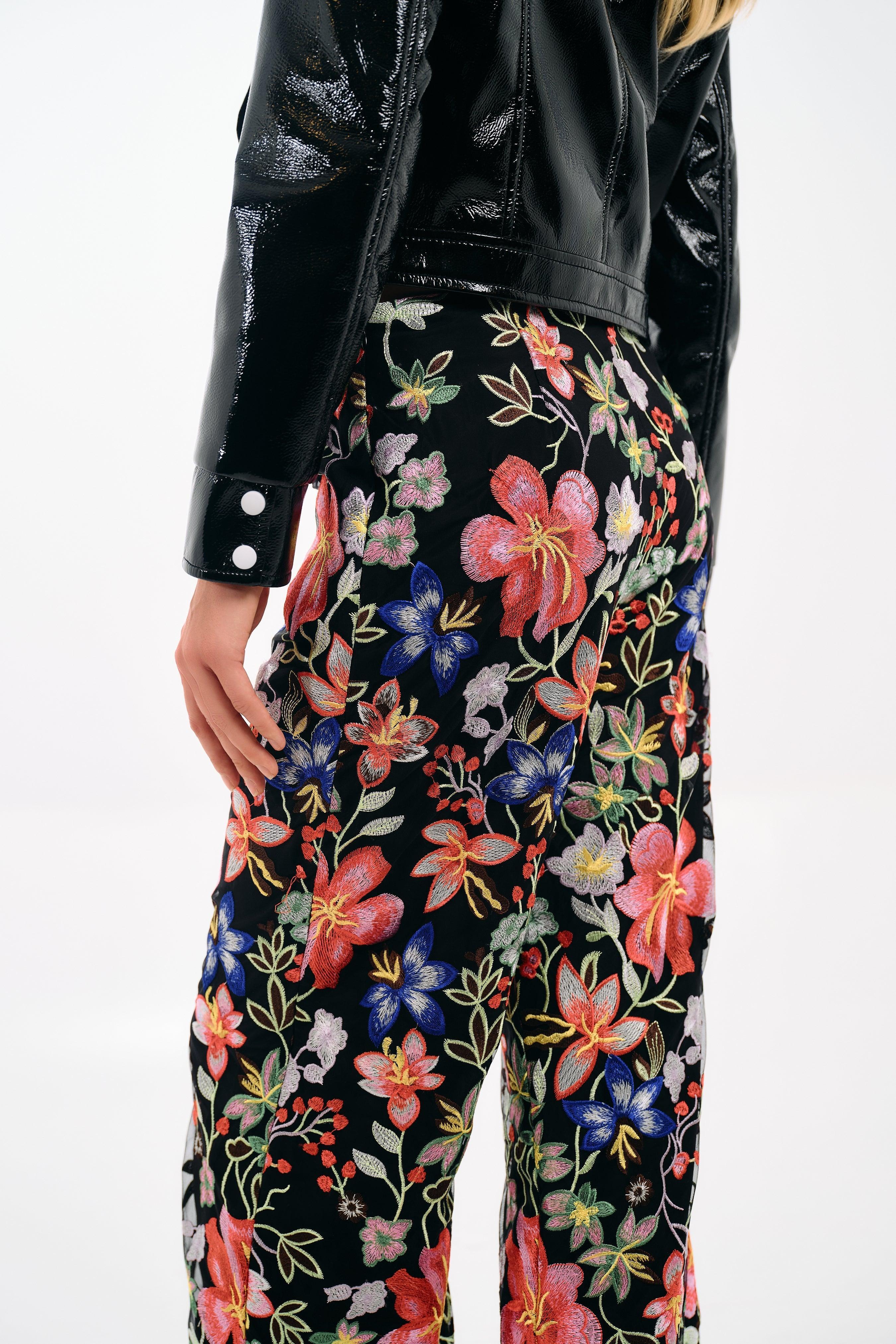 Beautiful Floral Pattern Design Pant - A Wide Leg Essential