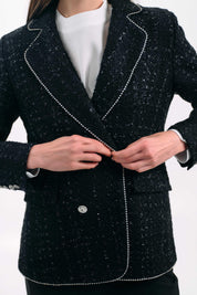 TWEED DOUBLE-BREASTED BLAZER