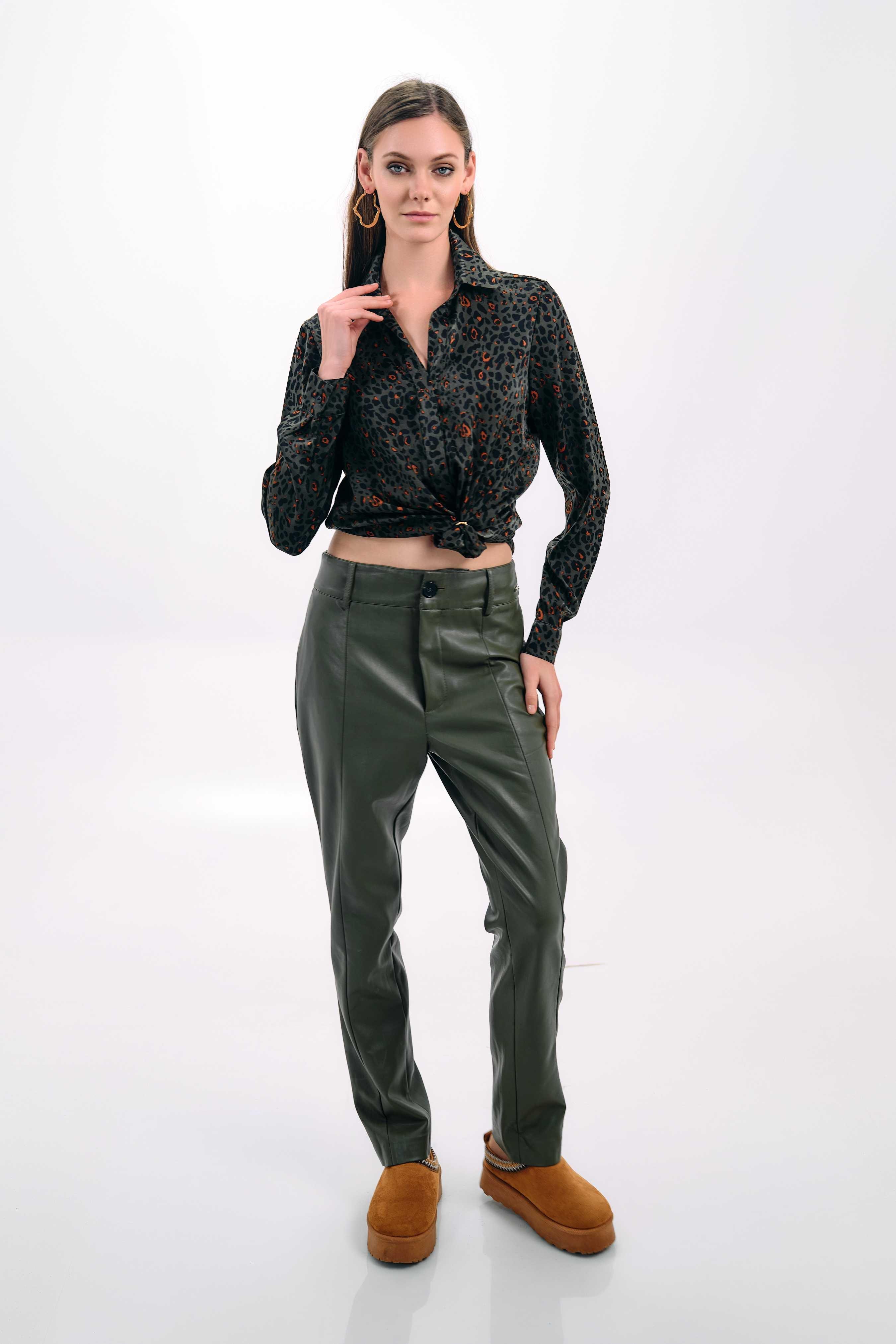 FAUX LEATHER PANTS