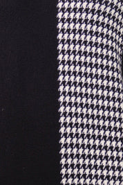 HOUNDSTOOTH KNIT SWEATER