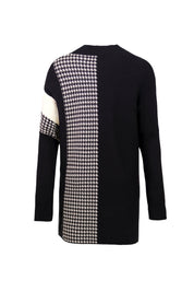 HOUNDSTOOTH KNIT SWEATER