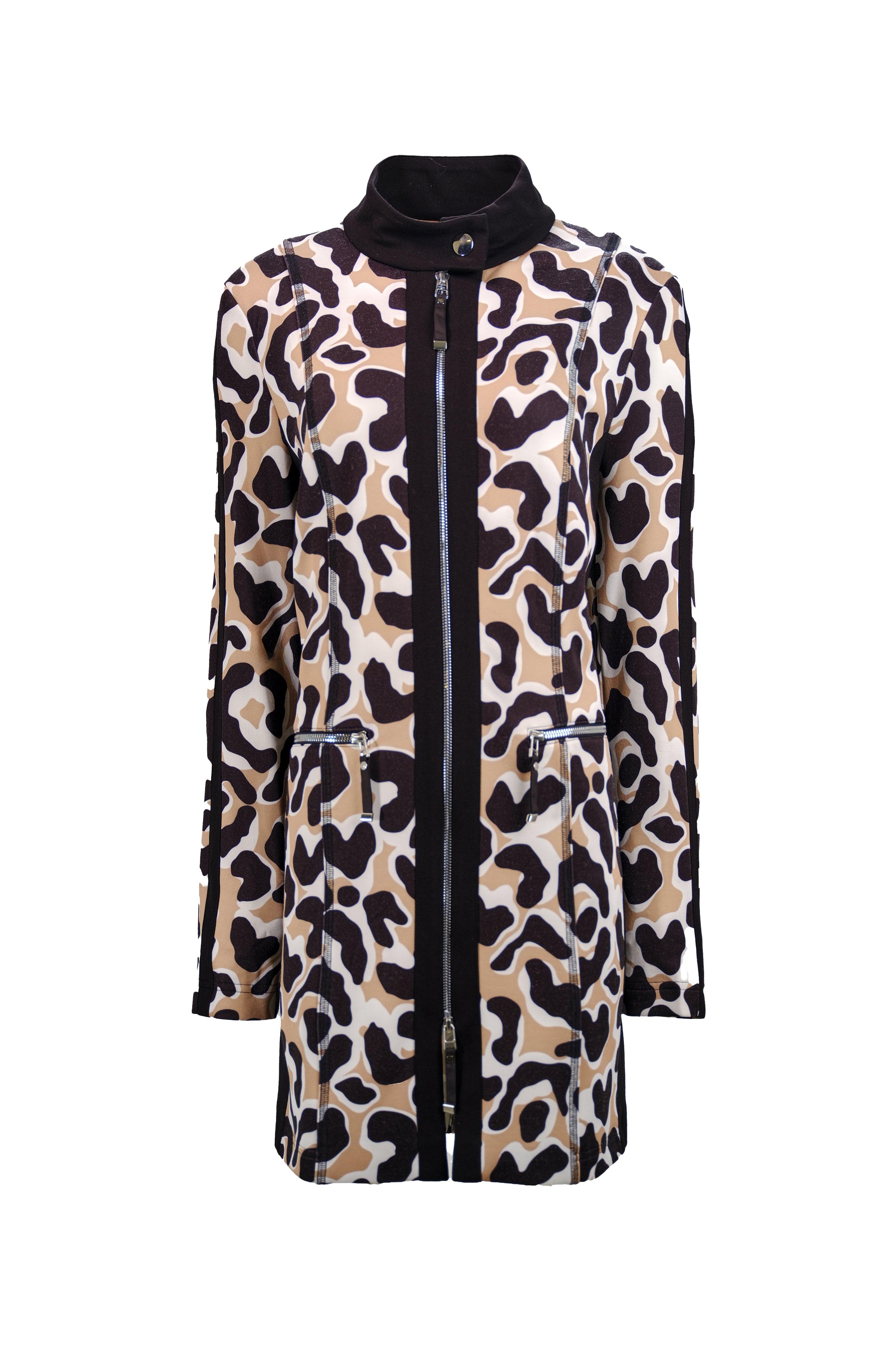 Animal Print Zip Jacket