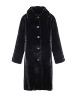 CLASSIC BLACK FAUX FUR COAT