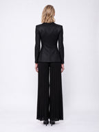 PLEATED WIDE LEG PANTS