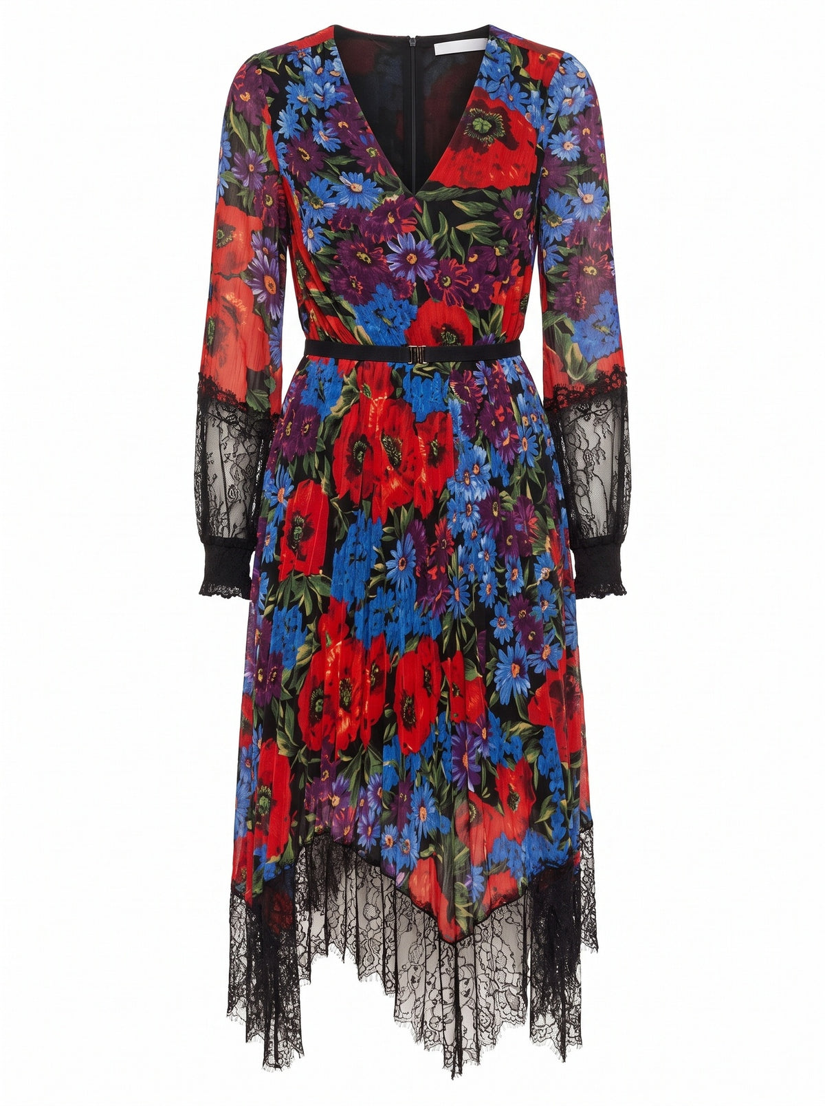 Floral Lace Midi Dress
