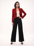 PLEATED WIDE LEG PANTS