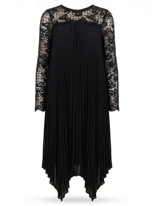 Asymmetric Pleated Dress