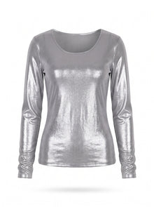 FLYMAN BLOUSE SILVER 36