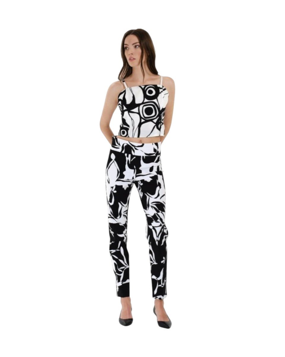 ABSTRACT PRINT CROP TOP