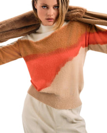 ABSTRACT PRINT SWEATER
