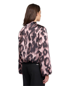 ABSTRACT SATIN JACKET