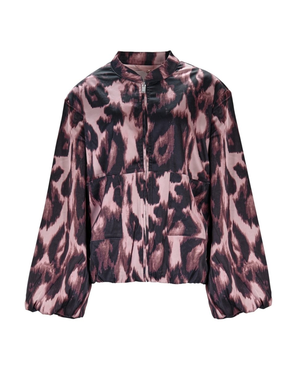 ABSTRACT SATIN JACKET