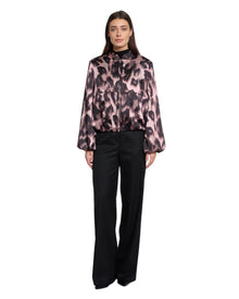 ABSTRACT SATIN JACKET