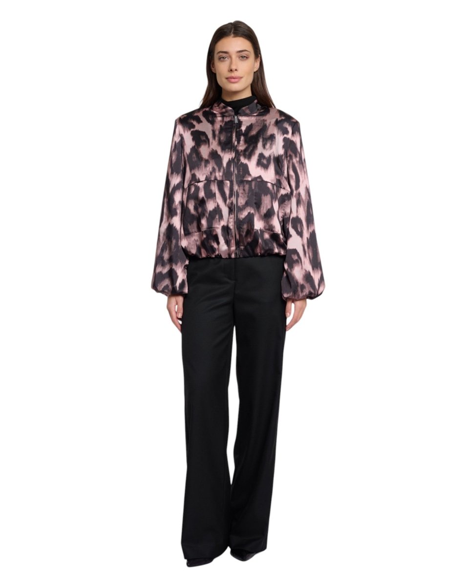 ABSTRACT SATIN JACKET