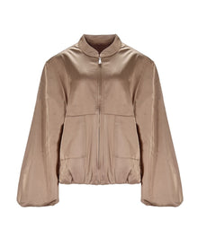 ABSTRACT SATIN JACKET