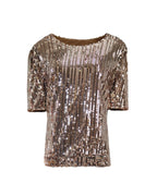 ALL - OVER SEQUIN STATEMENT TOP
