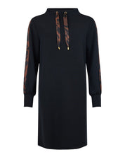 ANIMAL TRIM CASUAL DRESS