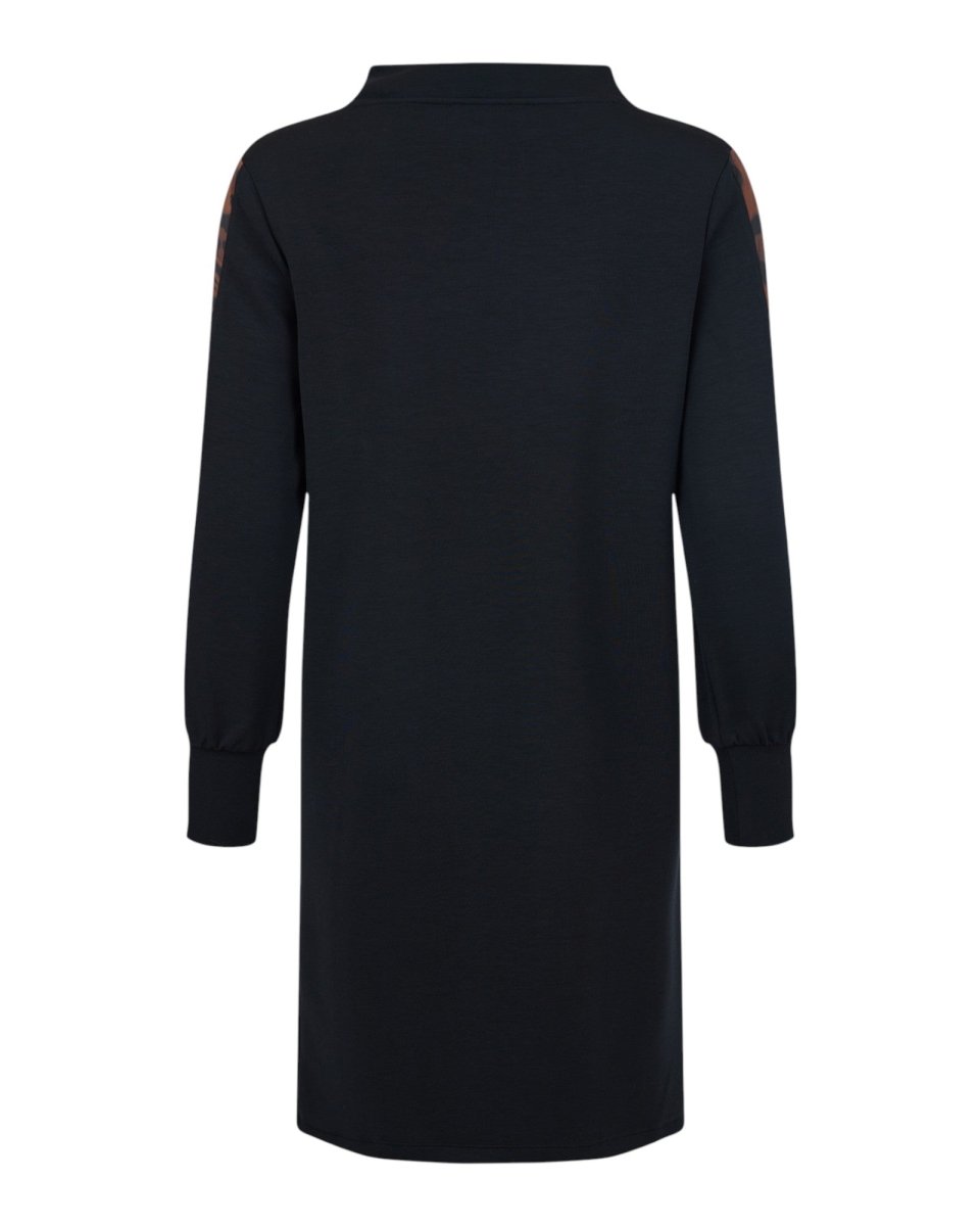 ANIMAL TRIM CASUAL DRESS