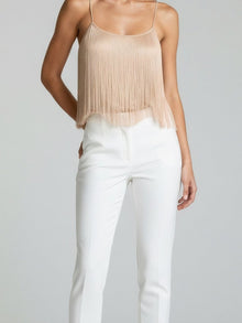 FRINGE CAMI CROP TOP