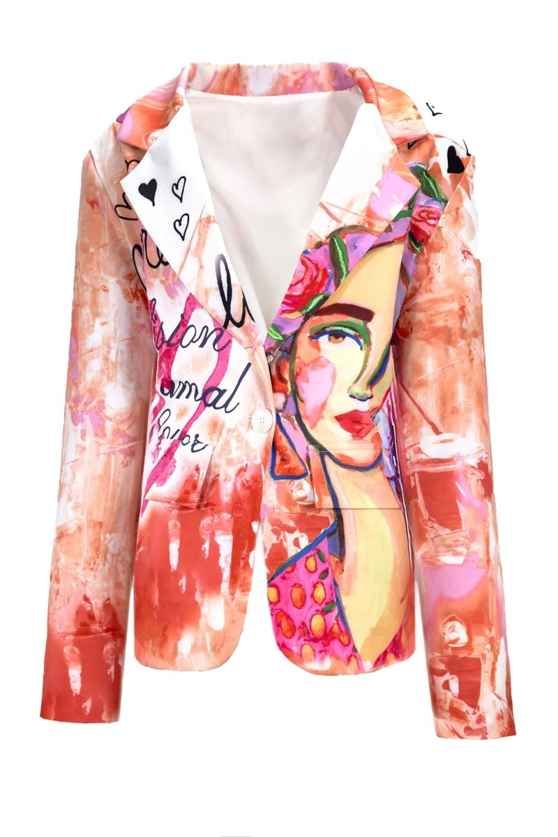 ART - INSPIRED STATEMENT BLAZER - Nakhle.Ets - Jackets