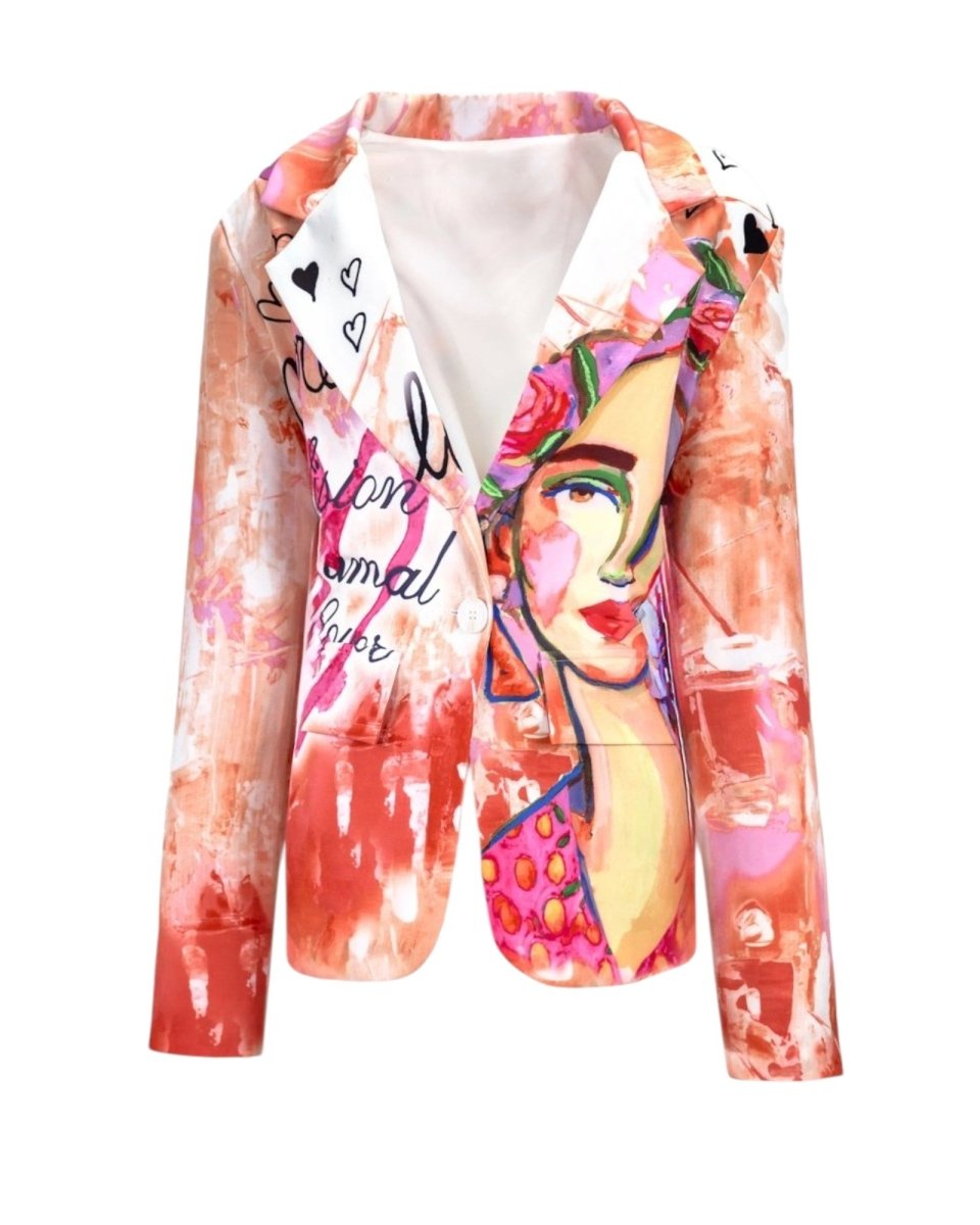ART-INSPIRED STATEMENT BLAZER
