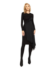 ASYMMETRIC DRAPE DETAIL DRESS