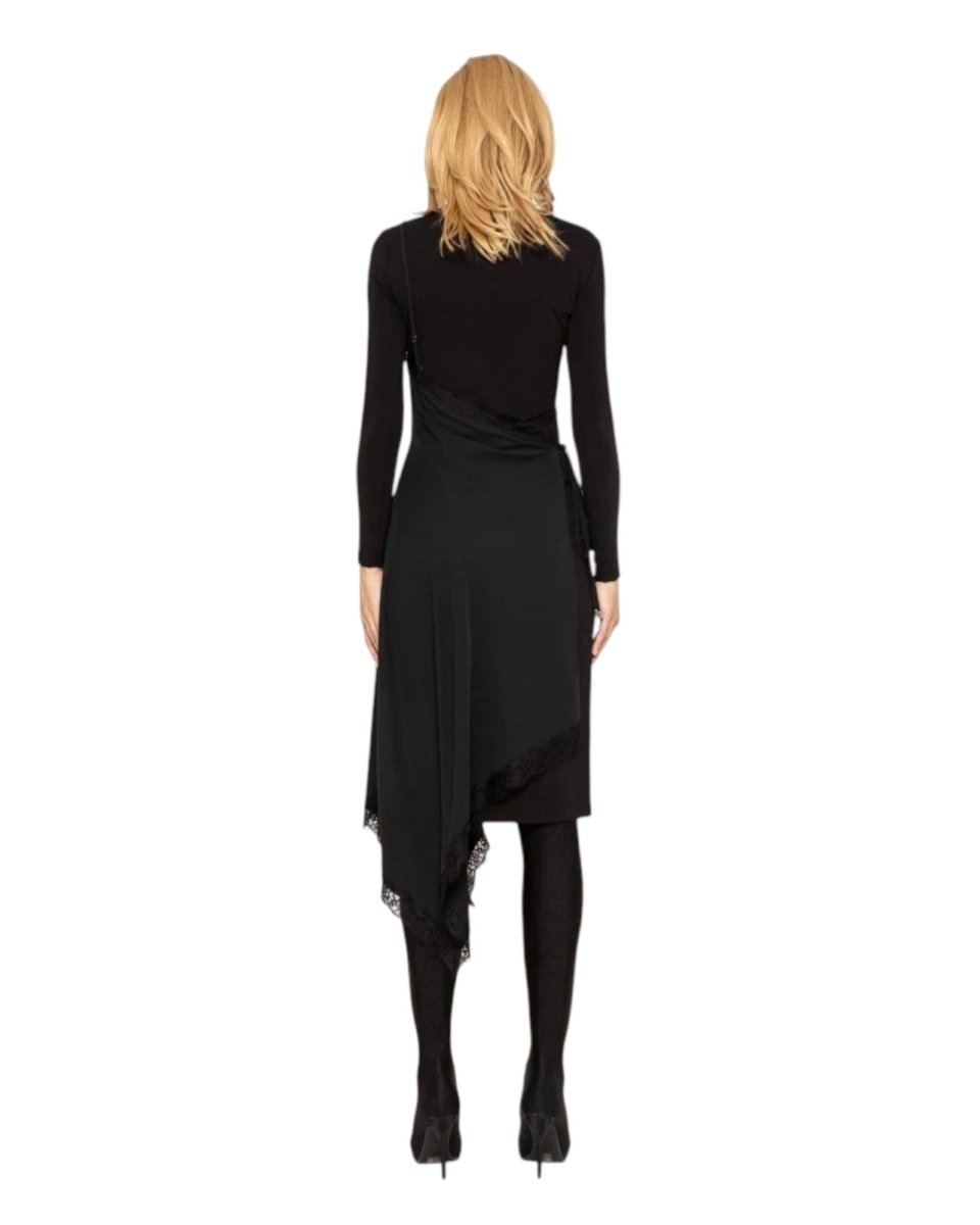 ASYMMETRIC DRAPE DETAIL DRESS - Nakhle.Ets - Dresses