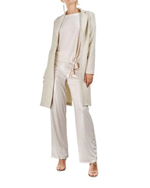 ASYMMETRIC DRAPE TIE-FRONT TOP