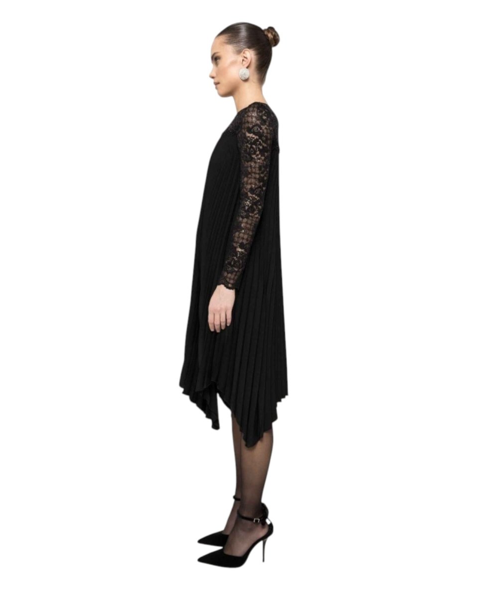 ASYMMETRIC PLEATED DRESS - Nakhle.Ets - Dresses