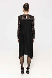 ASYMMETRIC PLEATED DRESS