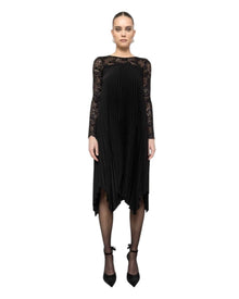 ASYMMETRIC PLEATED DRESS