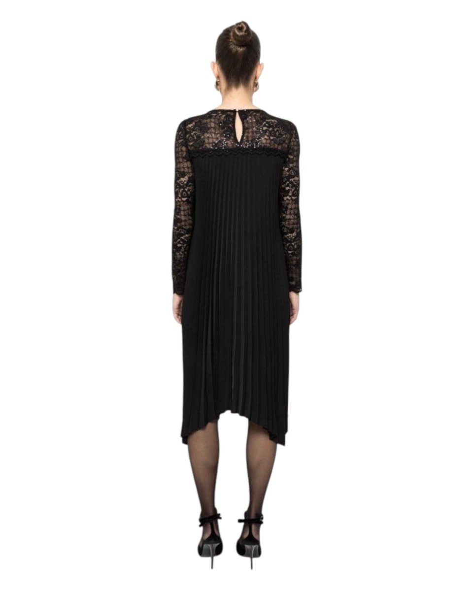 ASYMMETRIC PLEATED DRESS - Nakhle.Ets - Dresses