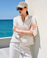 ASYMMETRIC WRAP JACKET - Nakhle.Ets - Jackets