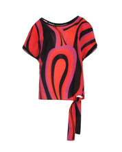 ASYMMETRICAL PRINTED TOP