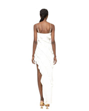 ASYMMETRICAL RUFFLE CHAIN - STRAP DRESS - Nakhle.Ets - Dresses