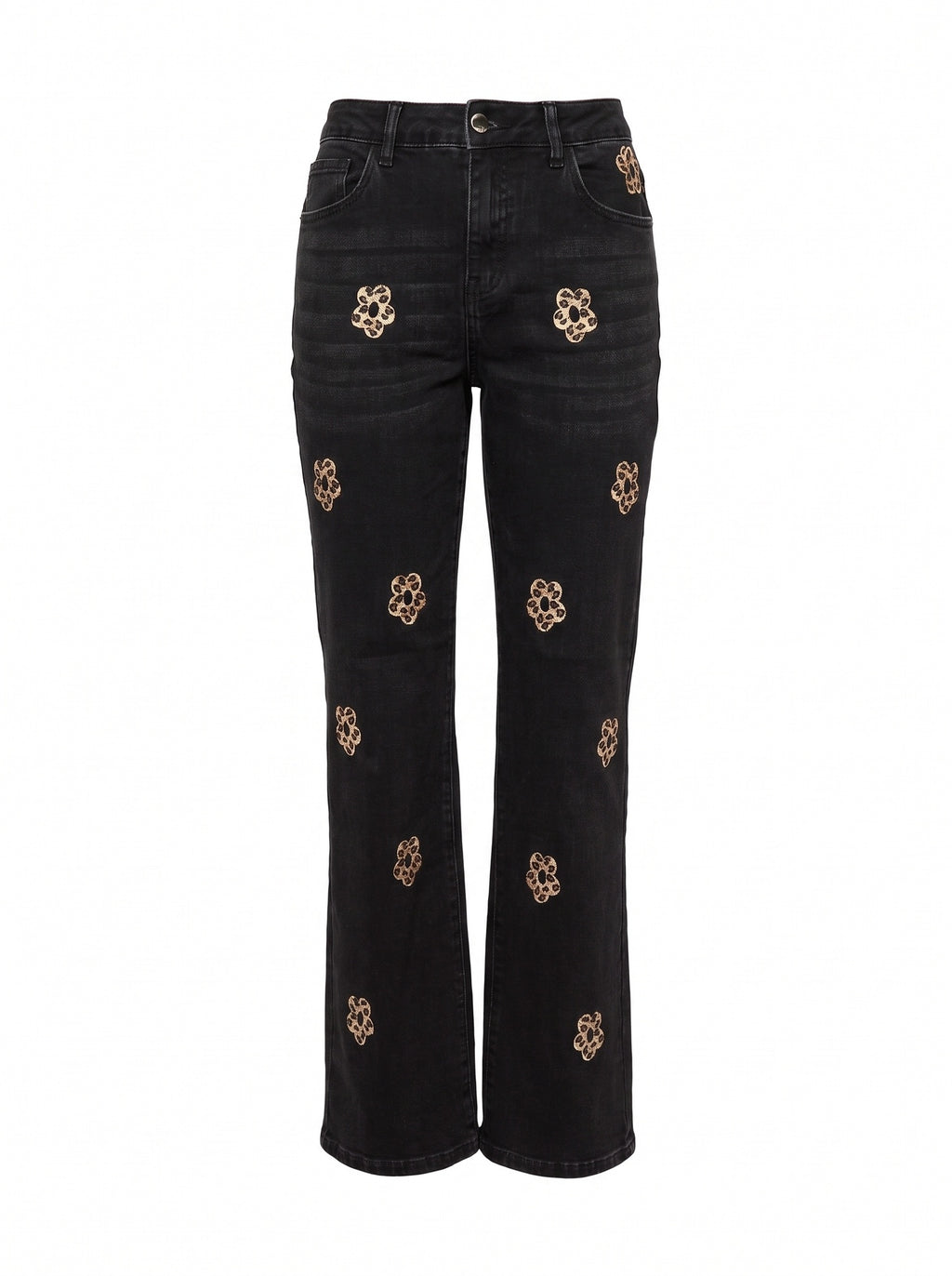 Embellished Straight Denim