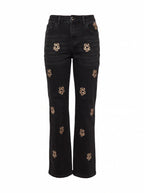 Embellished Straight Denim