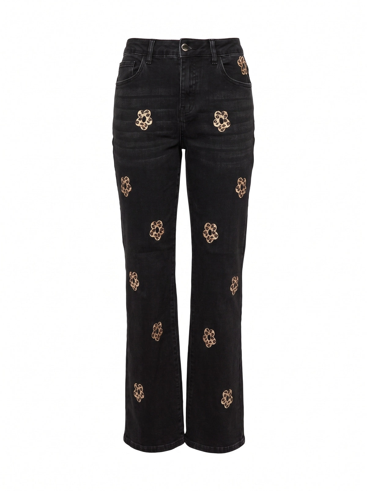 Embellished Straight Denim