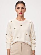 HIGH-WAISTED WIDE-LEG CREASED TROUSERS