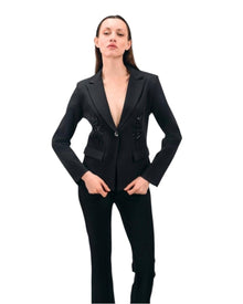 BEADED EMBELLISHED BLAZER